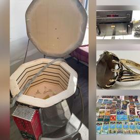 MaxSold Auction: This online auction features vintage records, collectible coins, framed artwork, lapel pins, crystal, home theatre speakers, jewelry, Pokemon cards, home decor, vintage cameras, electronics, books, and much, much, more!!!!!!!