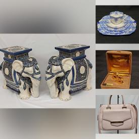 MaxSold Auction: This online auction features vintage wood sculpture, art glass, Fenton glass, art pottery, milk glass, planter, decorative plates, Royal Doulton figurine, antique Limoges, designer handbags, George Yellowhead paintings, outerwear, silver & costume jewelry, garden stool pedestals, and more!