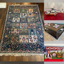 MaxSold Auction: This online auction features storage totes, rubber duck collection, men’s & women’s clothing, area rug, antique washstand, games, children’s books, sports collectibles, action figures, glass dining table, toys, craft kits, puzzles, yarn, vinyl records, antique settee, vintage toys, Lego kit, pet products, sports apparel, Disney collectibles, vintage bottles, art supplies, pet products, Eiffel dining chairs, and more!