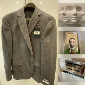 MaxSold Auction: This online auction features Lucite sculptures, Persian rug, Noel Espinoza paintings, antique cloisonne, abstract faces pedestal bowl sculptures, vintage Everlite trunks, watches, NWT women’s clothing & shoes, wool mats, art glass, and more!