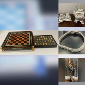MaxSold Auction: This online auction features silver jewelry, porcelain statuette, antique mirror, Judaica, counter stools, African wood sculptures, soapstone vase, Baccarat crystal decanter, pet products, collectible teapot, outerwear, terracotta warrior figurines, air purifier, and more!