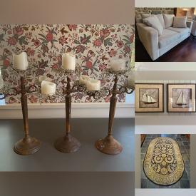 MaxSold Auction: This online auction features wicker furniture, antique furniture, area rug, steamer trunk, desk, grandfather clock, 4-poster bed, rocking chairs, bar stools, and more!