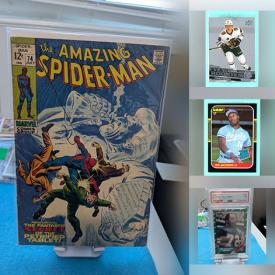 MaxSold Auction: This online auction features sports trading cards, non-sports trading cards, sports collectibles, comics, and more!