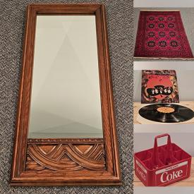 MaxSold Auction: This online auction features area rugs, vinyl records, Coca-Cola collectibles, patio table, small kitchen appliances, hand tools, garden tools, coins, DVDs, stamps, CDs, and more!n