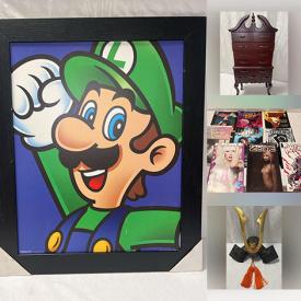 MaxSold Auction: This online auction features vinyl records, vintage brass collectibles, art pottery, copper relief artwork, comics, metal signs, Star Wars collectibles, movie posters, art glass, steins, Halloween costumes, Halo figures, Pez dispensers, and more!