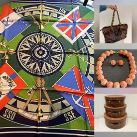 MaxSold Auction: This online auction features silver & costume jewelry, women’s designer clothing & footwear, espresso cups/saucers, women’s hats & designer scarves, art supplies, sports equipment, art glass jewelry, TV, planters, pet products, and more!