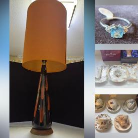 MaxSold Auction: This online auction features gold & silver jewelry, vintage metal sculptures, Manuel Felguerez pottery, art supplies, wood carvings, art pottery, art glass, tea sets, Disney collectibles, outerwear, perfume bottles, teacup/saucer sets, and more!n