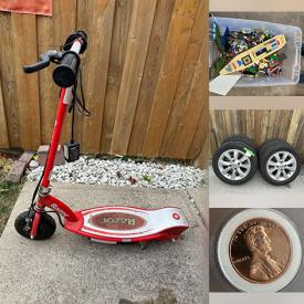 MaxSold Auction: This online auction features collectible coins, learning supplies, children’s books, Christmas decor, framed art, china, sports gear, home furnishings, scooters, drawing table, computer monitors, kid’s toys, exercise equipment, and much, much, more!!!!!!!!!