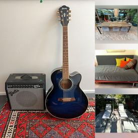 MaxSold Auction: This online auction features games, costume jewelry, office supplies, small kitchen appliances, wicker chair, art glass, fitness gear, exercise equipment, pet products, monitor, standing desk, power & hand tools, women’s clothing, Tibetan drum, desk, area rug, guitar, amp, Poches pottery, platform bed, fabric, sewing machine, day bed, safe, costume jewelry, printer, patio furniture, garden art, garden tools, pressure washer, and more!n