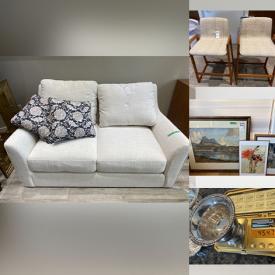 MaxSold Auction: This online auction features framed artwork, guitar, patio set, small appliances, vintage furniture, china, books, home decor, women’s clothing, Swarovski crystal, and much, much, more!