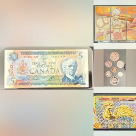 MaxSold Auction: This online auction features coins, banknotes, sports trading cards, die-cast vehicles, action figures, Legos, comics, puzzles, CDs, Blu-rays, Pokémon cards, Magic: The Gathering, storage tubs, sports collectibles, and more!