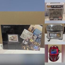 MaxSold Auction: This online auction features electronics, welding station, electrical outlets, tools, safety gear, lightbulbs, toys, Funko pops, speakers, gaming accessories, power banks, linens, pet supplies, bakeware, and much, much, more!!!!!!
