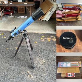 MaxSold Auction: This online auction features inside doors, power & hand tools, chainsaw, air compressor, Holiday train, vinyl records, karaoke microphone, office supplies, novelty teapots, fishing & hunting gear, small kitchen appliances, bikes, telescope, and more!