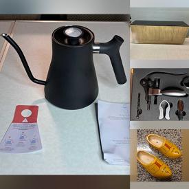 MaxSold Auction: This online auction features NIB sprinklers, men’s footwear, sports trading cards, small kitchen appliances, sushi dishes, chandelier, floor vase, men’s & women’s clothing, air purifier, and more!