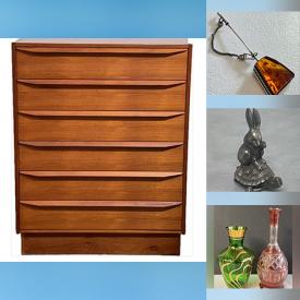 MaxSold Auction: This online auction features antique Japanese Lusterware, vintage decanter set, vintage porcelain figurines, vintage Noritake, Pati’s People vases, teacup/saucer sets, art pottery, vintage brass figures, collector spoons, silver, gold, & costume jewelry, coins, jade jewelry, watches, teak furniture, and more!n