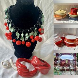 MaxSold Auction: This online auction features Quebec clay bakers, Fiestaware, nesting dolls, art pottery, Beauceware, vintage toys, art glass, Black Cat collectible, jardiniere, rumtopf, Waterford crystal, vintage Pyrex, Fat Lava, dachshund collection, decorative plates, pet products, costume jewellery, fabric, Hall teapot, and more!