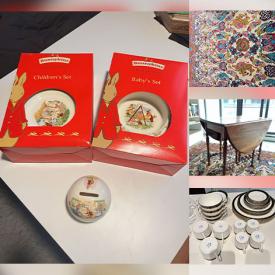 MaxSold Auction: This online auction features women’s clothing, snowboards & boots, ski poles, gold & costume jewelry, Bunnikins, Royal Doulton figurine, paint supplies, vinyl records, designer handbags, mirrors, watch, decorative plates, stained glass lamp, art pottery, power tools, DVDs, CDs, woodworking tools, area rug, art books, and more!