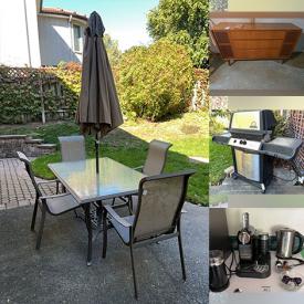 MaxSold Auction: This online auction features camera & accessories, brass table lamps, women’s clothing, office supplies, printers, computer & accessories, Trisha Romance prints, art glass, cranberry glass, collector bowls, dining table & chairs, bedroom furniture, small kitchen appliances, wicker furnitures, TV, patio furniture, antique sewing machine, cedar chest, puzzles, games, desk & chair, CDs, fitness gear, Christmas village, power & hand tools, garden tools, snowthrower, BBQ grill, and more!