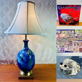 MaxSold Auction: This online auction features teacup/saucer sets, Depression glass, Evesham, Legos, soapstone carving, costume jewelry, watches, coins, banknotes, men’s & women’s footwear, model kits, stein, vinyl records, comics, Portmeirion, Jasperware, Swarovski figurines, and more!