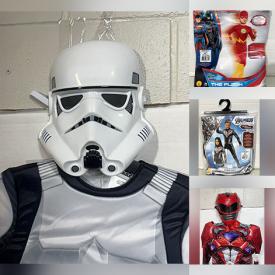 MaxSold Auction: This online auction features Halloween items, including children\'s & adults’ costumes, makeup kits, glow-in-the-dark ties, decorations, pumpkin carving kits, and new teak cutting boards, tea light holders, candles, and more!