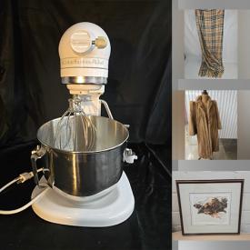 MaxSold Auction: This online auction features small kitchen appliances, outerwear, Robert Bateman print, Bergere chairs, costume jewelry, metal wall sculpture, banknotes, coins, novelty neckties, women’s clothing, DVDs, vinyl records, sports collectibles, and more!n