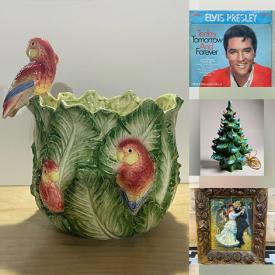 MaxSold Auction: This online auction features vinyl records, Jim Shore figurine, Royal Doulton figurines, Napoleon figurines, art glass, Santini statue, DVDs, BluRay discs, decanter set, decorative teapots, vintage fairy lamps, vintage books, CDs, decorative plates, collectible Barbies, puzzles, children’s books, art books, train set, sewing machine, metal wall art, planters, and much more!