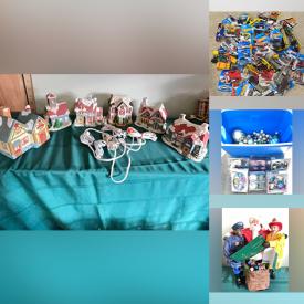 MaxSold Auction: This online auction features Christmas village buildings & accessories, Christmas village train sets, Hallmark ornaments, angel figurines, Christmas figurines, Disney ornaments, new die-cast vehicles, cookie jars, Santa collection, craft supplies, collector plates, vintage glass ornaments, Kingston building ornaments, and more!