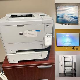 MaxSold Auction: This Commercial Liquidation Online Auction features office armchairs, office desks, counter, corner desk ensembles, office supplies, monitors, office electronics, small kitchen appliances, printers, office desk chairs, sit-stand desk risers, filing cabinets, TVs, lateral files, serving trolley, wine fridge, steel storage cabinets, wire shelving, wall divider, and much, much, more!!!