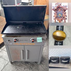 MaxSold Auction: This online auction features computer components, stamps, silver jewelry, sports trading cards, watches, sunglasses, art glass, perfume bottle, lawnmower, pet products, small kitchen appliances, skateboards, garden tools, dragon collectibles, fishing gear, children’s books, cuckoo clock, vinyl records, sports collectibles, DVDS, and more!