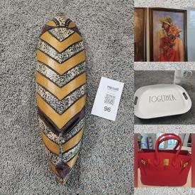 MaxSold Auction: This online auction features fitness gear, metal wall art, small kitchen appliances, chrome table lamps, NIB green screen, garden tools, Carnival glass, NIB solar lights, men’s hats & clothing, Rae Dunn dishware, tribal mask, outerwear, planters, security cameras, art glass, printers, humidors, and more!