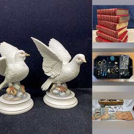 MaxSold Auction: This online auction features silver, gold & costume jewelry, vintage postcards, First Day covers, stereo components, sports collectibles, portable AC unit, vintage tins, vintage typewriter, desk, video game console, art glass, small kitchen appliances, CDs, coins, fishing gear, children’s books, Longaberger basket, vintage books, watches, teacup/saucer sets, uranium glass, perfume bottle, Santon figurines, planters, eyeware, sunglasses, Fenton glass, Belleek, Lenox ornaments, and more!n