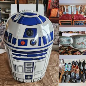 MaxSold Auction: This online auction features sofa bed, ceramic statues, Chinese vase, men’s clothing, women’s footwear, planters, Star Wars collectible, and more!
