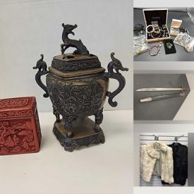 MaxSold Auction: This online auction features teacup/saucer sets, espresso cups/saucer sets, gold, silver, & costume jewelry, wood carving, Capodimonte figurine, Indigenous art, small kitchen appliances, Peggy Espre sculpture, brass collectibles, area rug, horse brass, vintage bottles, Evesham, stamps, art glass, Cherished Teddies, dolls tea set, Royal Doulton figurine, Bunnkyins, women’s footwear, outerwear, jewelry making supplies, and more!
