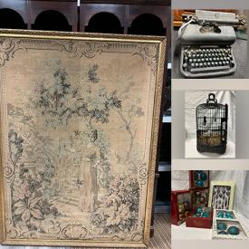 MaxSold Auction: This online auction features collector spoons, games, Star Wars collectors, antique typewriter, porcelain flower, women’s shoes, Hallmark ornaments, DVDs, Madame Alexander dolls, Pez collectibles, antique books, and more!
