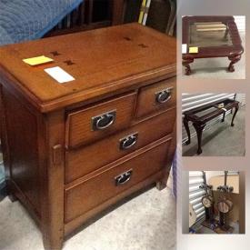 MaxSold Auction: This online auction features furniture, lamp, racks, decor, tools, collectibles, sports equipment and memorabilia, artwork and much more!