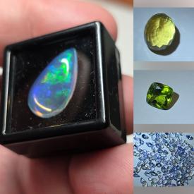 MaxSold Auction: This online auction features loose gemstones, including emeralds, peridots, opals, amethysts, tanzanites, tourmalines, ametrines, topaz, citrines, sapphires, zircon, quartz, and more!