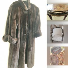 MaxSold Auction: This online auction features etching & engraving prints, mirrors, Limoge cameos, canning supplies, kitchen tools, office supplies, antique blanket box, writing desk, garden tools, ladders, chain saw, planters, garden art, art glass, teacup/saucer sets, small kitchen appliances, rattan chairs, area rug, antique chairs, hand tools, hardware, and more!