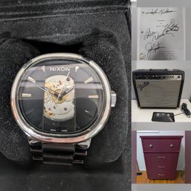 MaxSold Auction: This online auction features game, autographed collectibles, sports trading cards, watches, security cameras, Star Wars collectibles, comics, air purifier, small kitchen appliances, guitar amp, humidifier, vintage tins, costume jewelry, kids’ ride-on vehicle, and more!