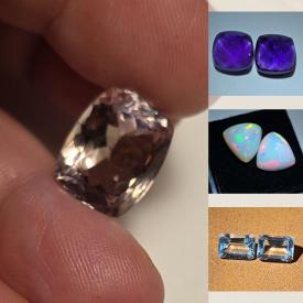 MaxSold Auction: This online auction features loose gemstones, including opals, aquamarines, ametrine, emeralds, peridots, sapphires, garnets, tanzanites, tourmalines, moonstone, rubies, topaz, and much, much, more!!!