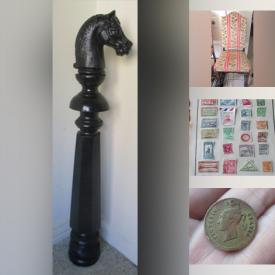 MaxSold Auction: This online auction features framed artwork, antique furniture, collectible coins, books, depression glass, stamps, post cards, vintage toys, crystal, tools, and much, much, more!!!!!!!!!!!