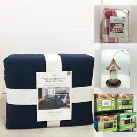 MaxSold Auction: This online auction features new products including baskets, bed linens, candles, beach chairs, outerwear, water bottles, bird feeder, work gloves, beauty products, winter gloves & socks, small kitchen appliances, and more!