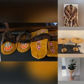 MaxSold Auction: This online auction features patio furniture, bear coffee table, art pottery, teacup/saucer sets, garden tools, Hummel figurines, small kitchen appliances, Depression glass, mini fridge, games, futon, Christmas village items, computer desk, decorative plates, office supplies, Indigenous art, cameras, silver & costume jewelry, Ioyan Mani prints, coins, soapstone carving, and more!