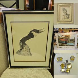 MaxSold Auction: This online auction features costume jewelry, men’s clothing, craft supplies, women’s footwear, Swarovski jewelry, blanket chest, McCoy pottery, children’s books, mirror, and more!