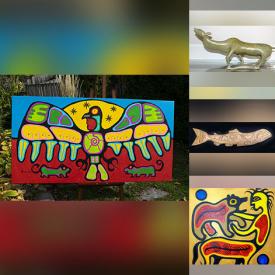 MaxSold Auction: This online auction features Tin Tait paintings, Karl Burrows paintings, Joh Perry sculpture, soapstone carvings, Indigenous collectibles, and more!