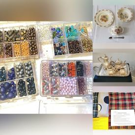 MaxSold Auction: This online auction features natural therapy bags, jewelry making supplies, silver & costume jewelry, polished gemstones, silver tea set, Bunnykins, Beswick figurines, German steins, ceiling fan, collector plates, wooden toys, monitors, printer, gaming gear, S&P shakers, ski poles & boots, snowboards, and more!