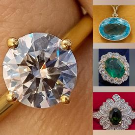 MaxSold Auction: This online auction features gemstone jewelry, silver jewelry, gold jewelry, loose gemstones, silver beads, carved opal, coin, and more!