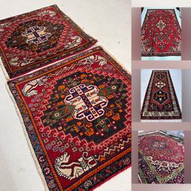 MaxSold Auction: This online auction features Persian rugs & runners, including Mashhad, Tabriz, Sarab, Aardabil, Hamadan, Zanjan, Kashan, Ardebil, Shiraz, Turkman, Gabbah, and more!