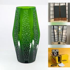 MaxSold Auction: This online auction features vintage cameras, small kitchen appliances, fabric, yarn, ceramic figurines, dehumidifier, hand tools, painting tools, garden tools, patio chairs, home electronics, vinyl records, toys, Funko Pop, vintage cantilever chairs, metal wall art, golf clubs, pendant lamps, TV, buttons, teacup/saucer sets, crystal decanter, oil lamps, and more!