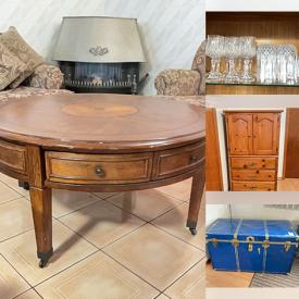 MaxSold Auction: This online auction features TVs, sofa bed, small kitchen appliances, computer desk, monitor, dehumidifier, carboys, canning jars, hand tools, plastic shelving, chest freezer, hardware, cookie jars, teacup/saucer sets, and more!