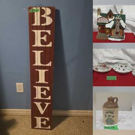 MaxSold Auction: This online auction features vintage Christmas ornaments, silver & costume jewellery, comics, puzzle, stein, art glass, vintage postcards, banknotes, baking tins, small kitchen appliances, cranberry glass, crock, sad iron, oil lamp, animated Santa, sports trading cards, teacup/saucer sets, Christmas village houses, new photo quilts, and more!